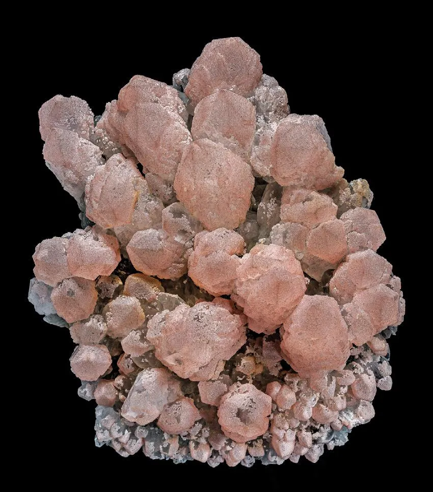 Quartz, Rhodochrosite image