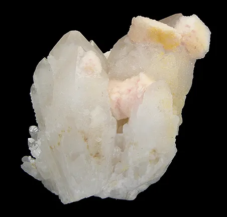 Quartz, Rhodochrosite image