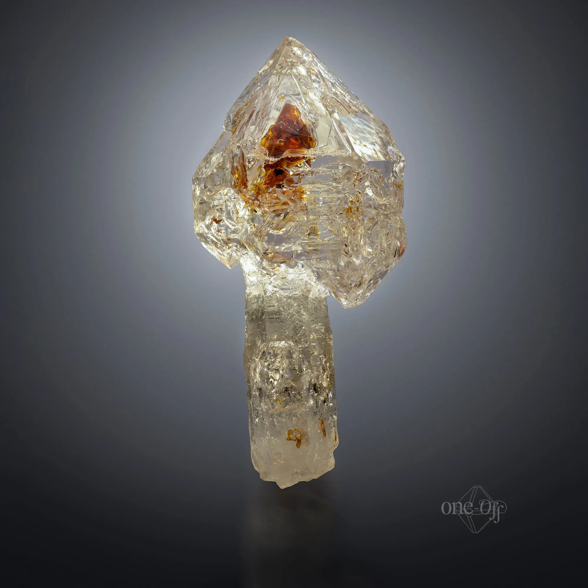 Quartz Scepter w/ Petroleum Inclusions - image 2