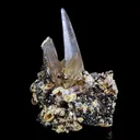 Quartz Spear with Rare Hexagon Mica with Feldspar Natural Mineral Specimen - image 3