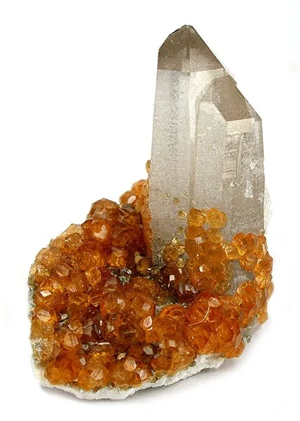 Quartz, Spessartine - image 1