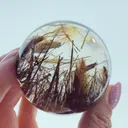 Quartz Sphere included by Rutile - image 1