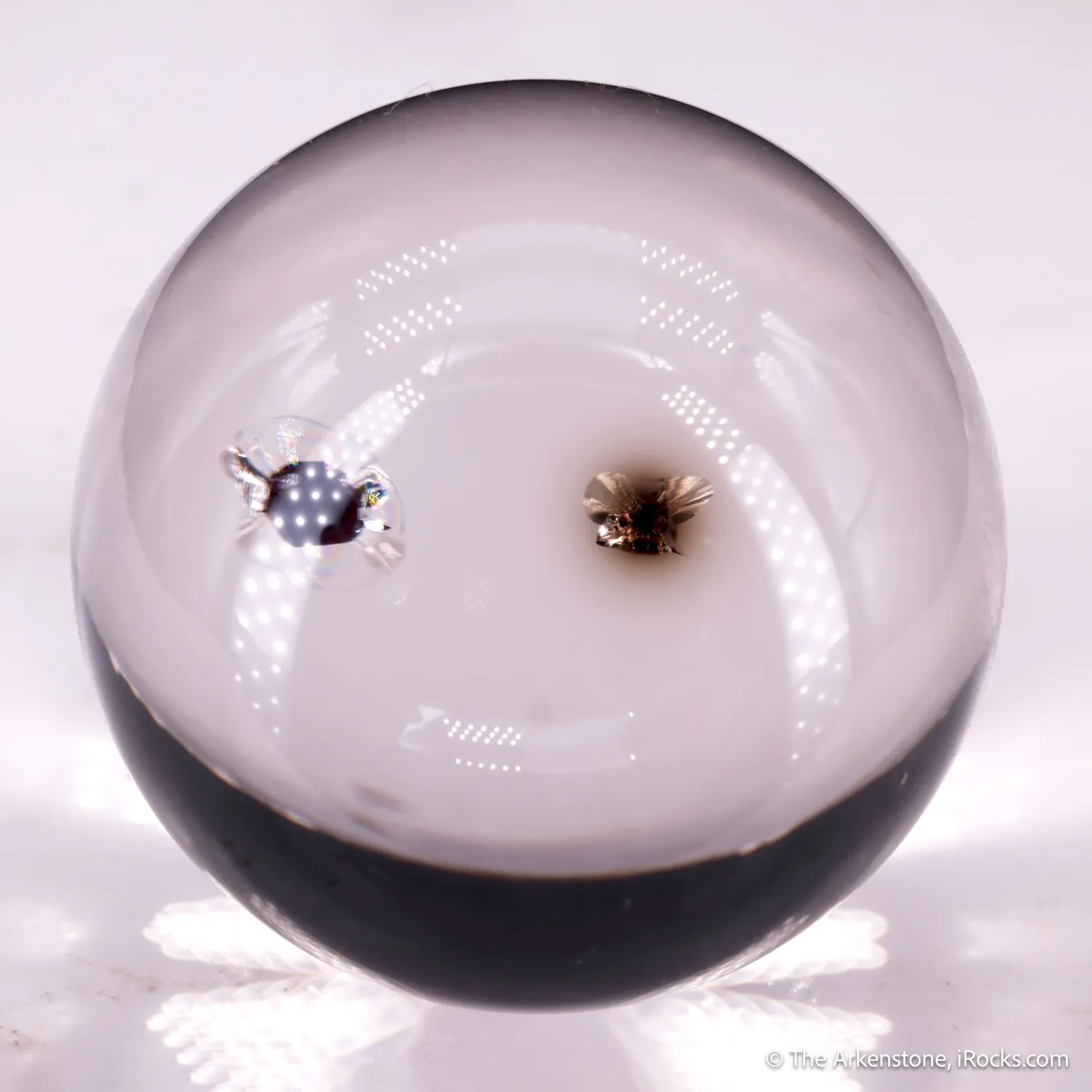 Quartz sphere with Thorite inclusion - image 1