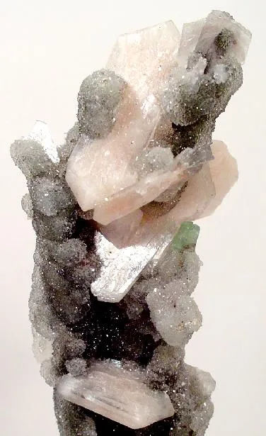 Quartz, Stilbite image