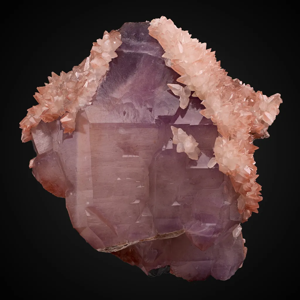 Quartz v. Amethyst, Calcite image