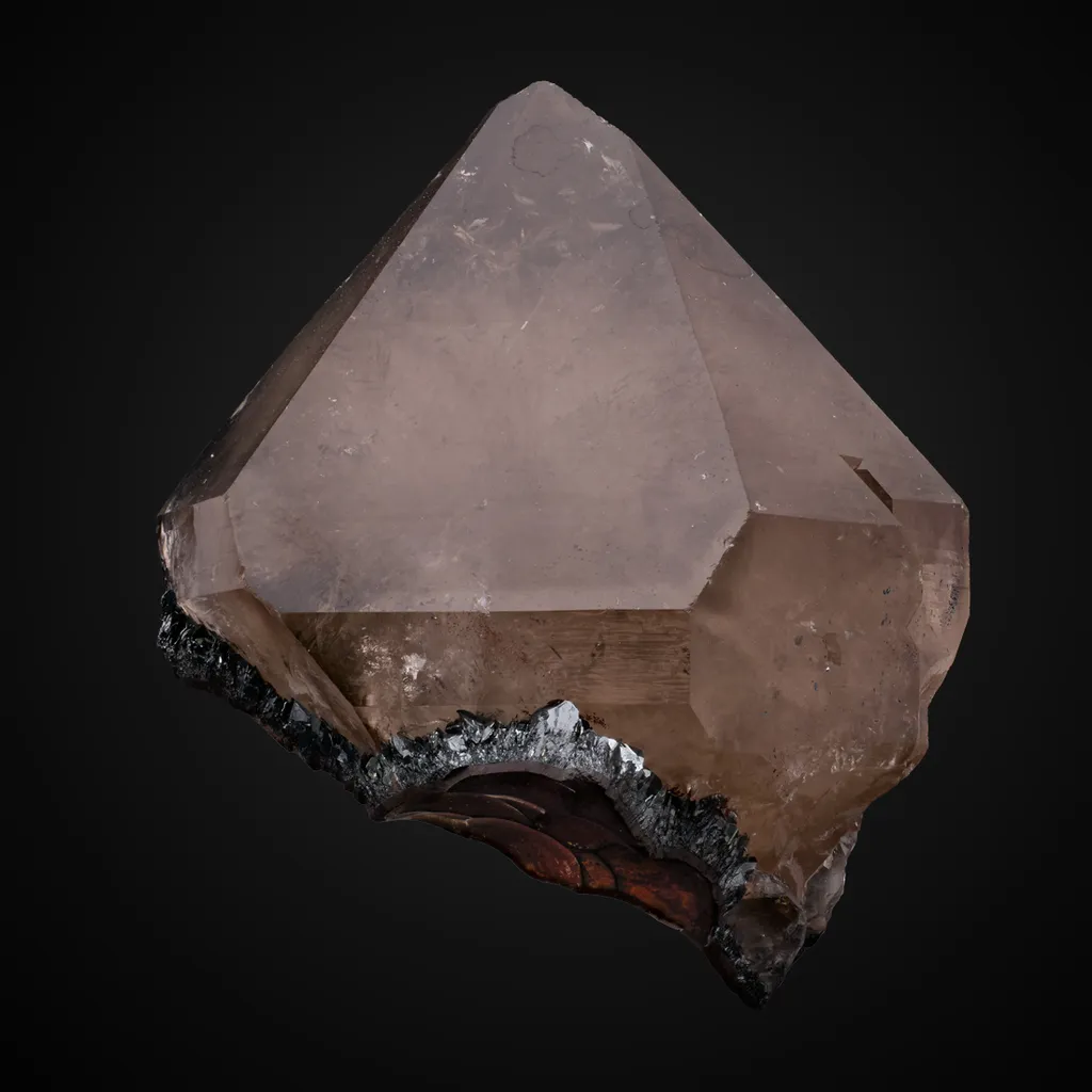 Quartz v. Smoky, Hematite image