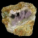 Quartz (Var: Amethyst), Calcite - image 10