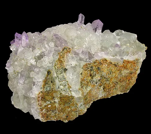 Quartz (Var: Amethyst), Calcite - image 11