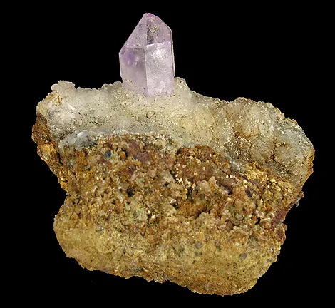 Quartz (Var: Amethyst), Calcite - image 8