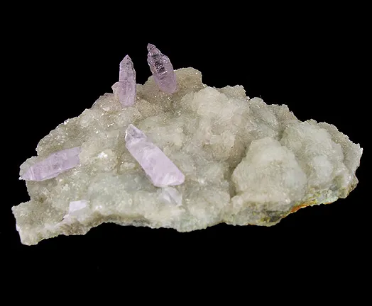 Quartz (Var: Amethyst), Calcite - image 7