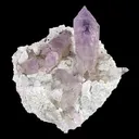 Quartz (Var: Amethyst), Calcite - image 6