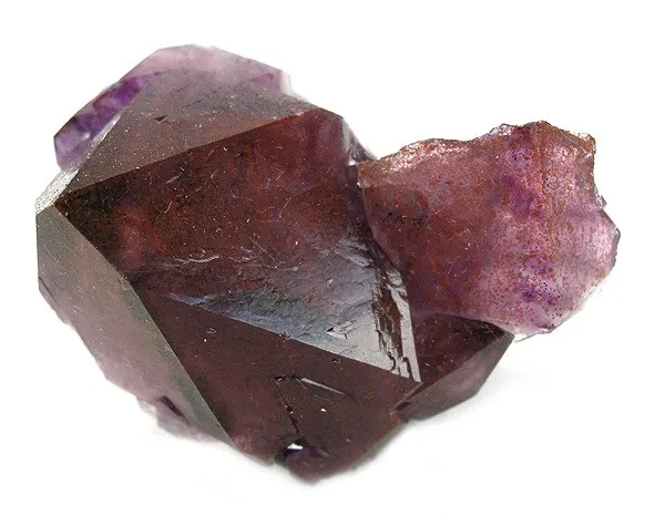Quartz (Var: Amethyst), Hematite image