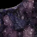 Quartz var. Amethyst on Fluorite - image 2