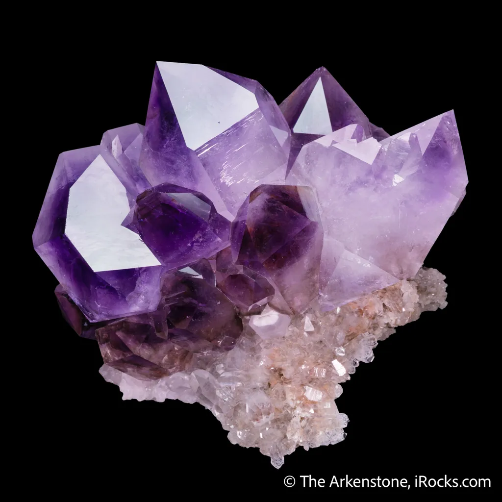 Quartz var. Amethyst on Quartz - image 4
