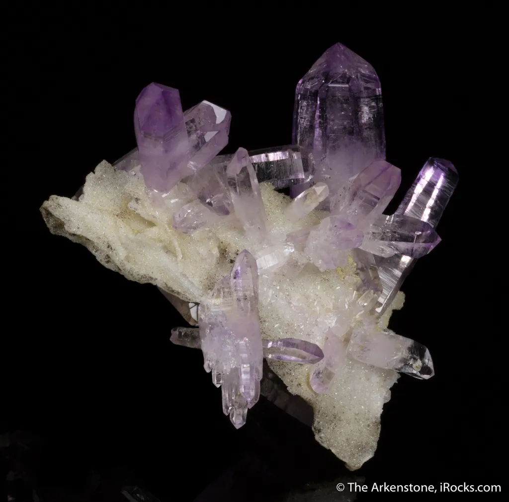 Quartz var. Amethyst on Quartz - image 3