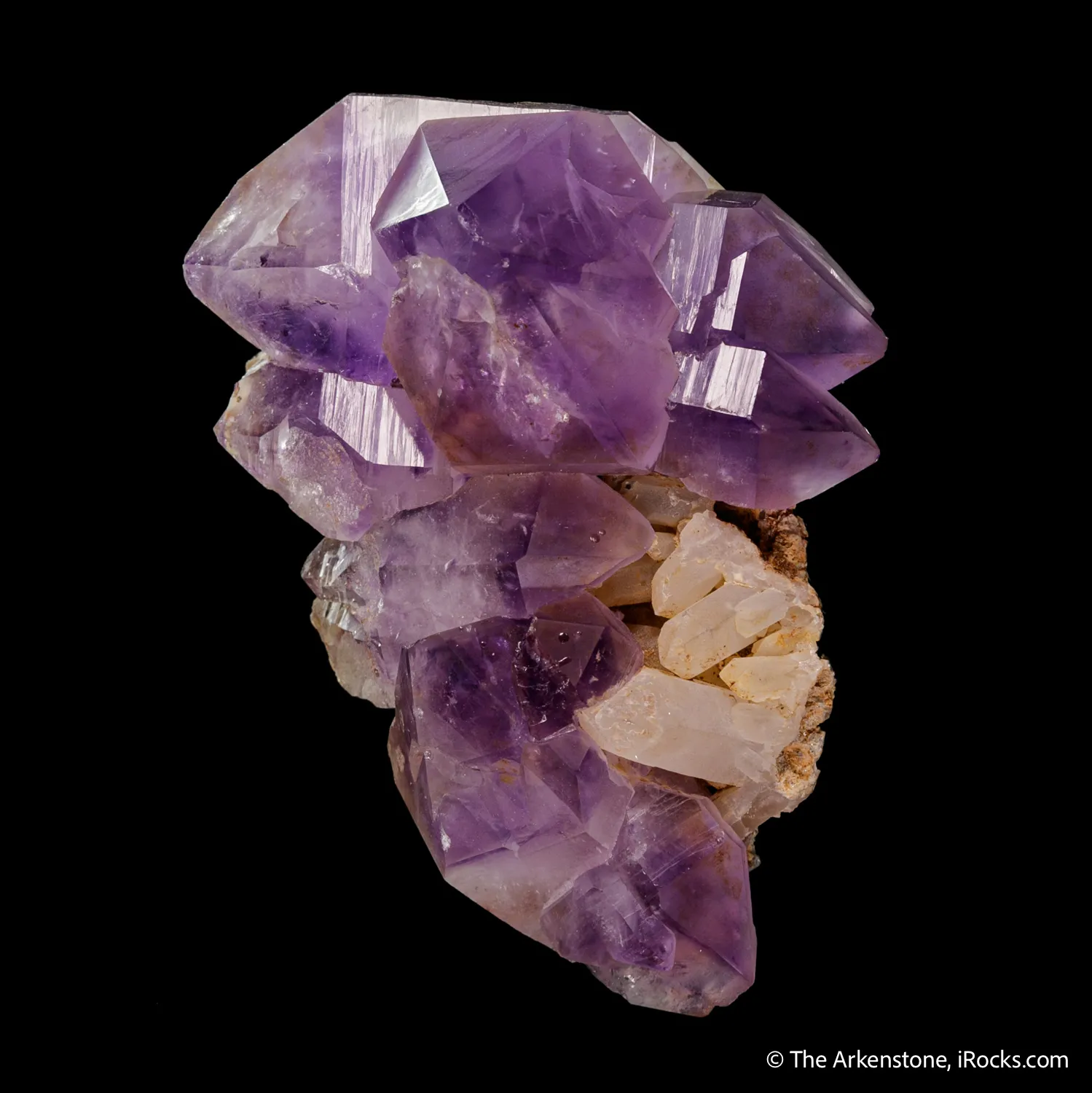 Quartz var. Amethyst on Quartz - image 7