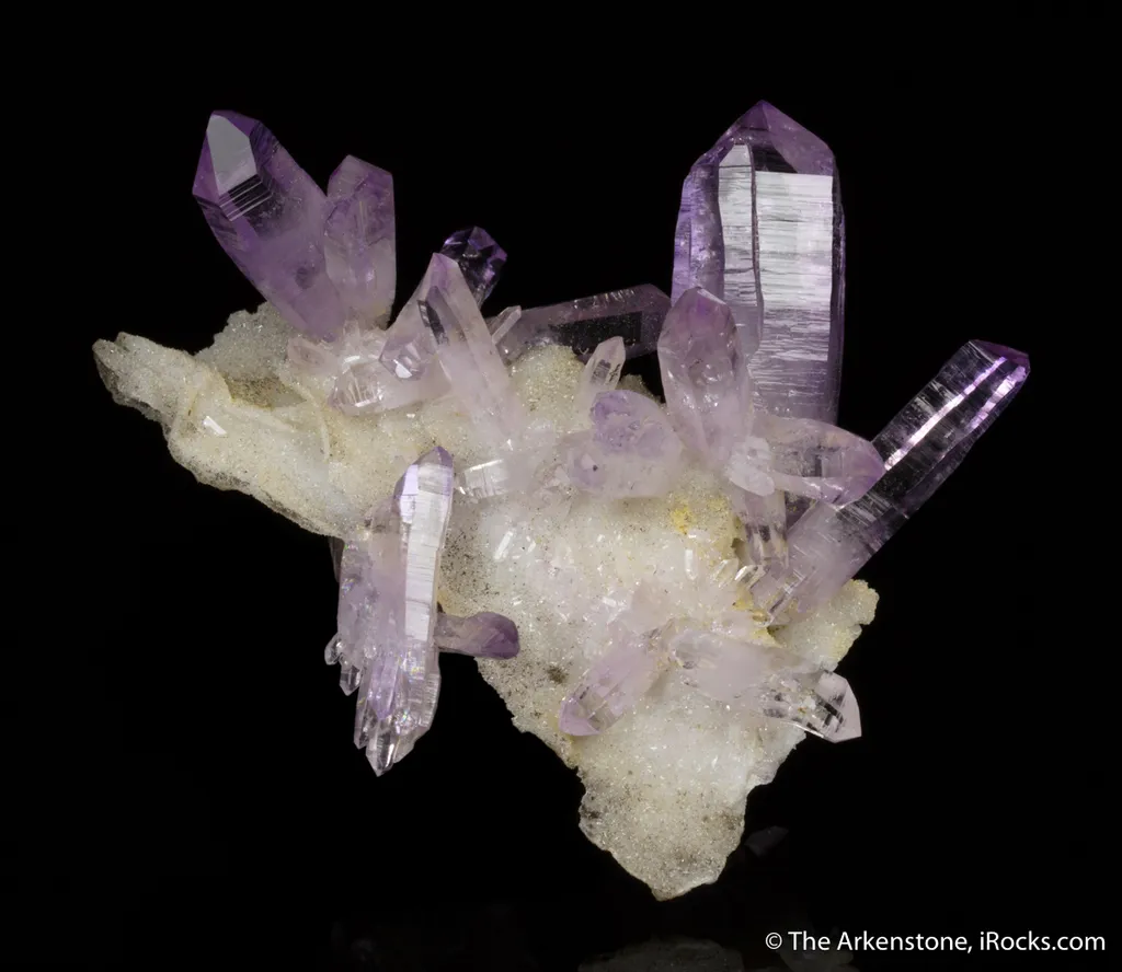 Quartz var. Amethyst on Quartz image