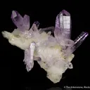 Quartz var. Amethyst on Quartz - image 1