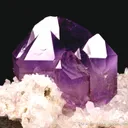 Quartz var. Amethyst on Quartz - image 6