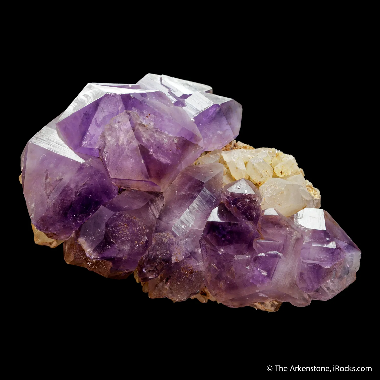 Quartz var. Amethyst on Quartz - image 5
