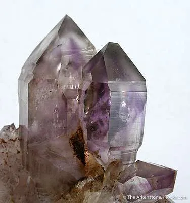 Quartz Var. Amethyst on Quartz - image 2
