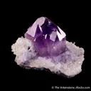 Quartz var. Amethyst on Quartz - image 5
