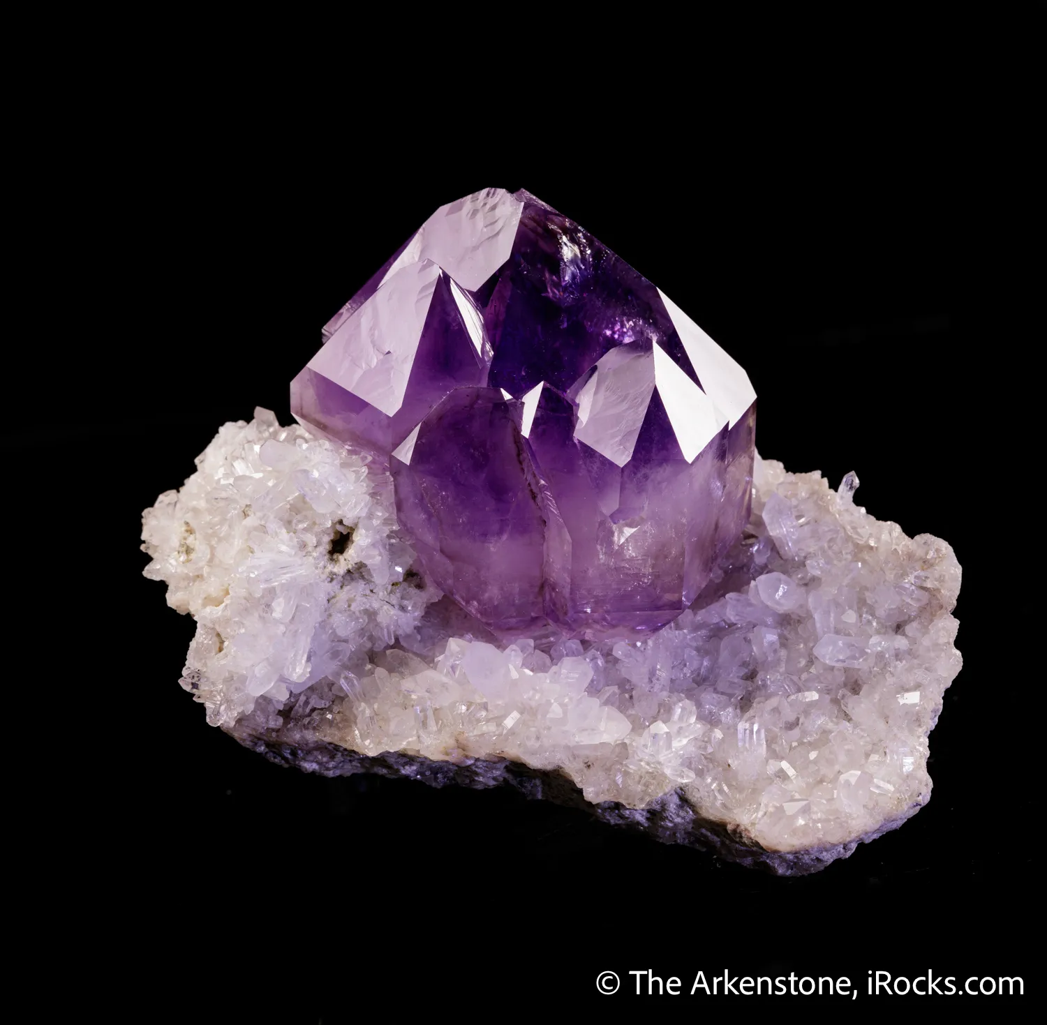 Quartz var. Amethyst on Quartz - image 5