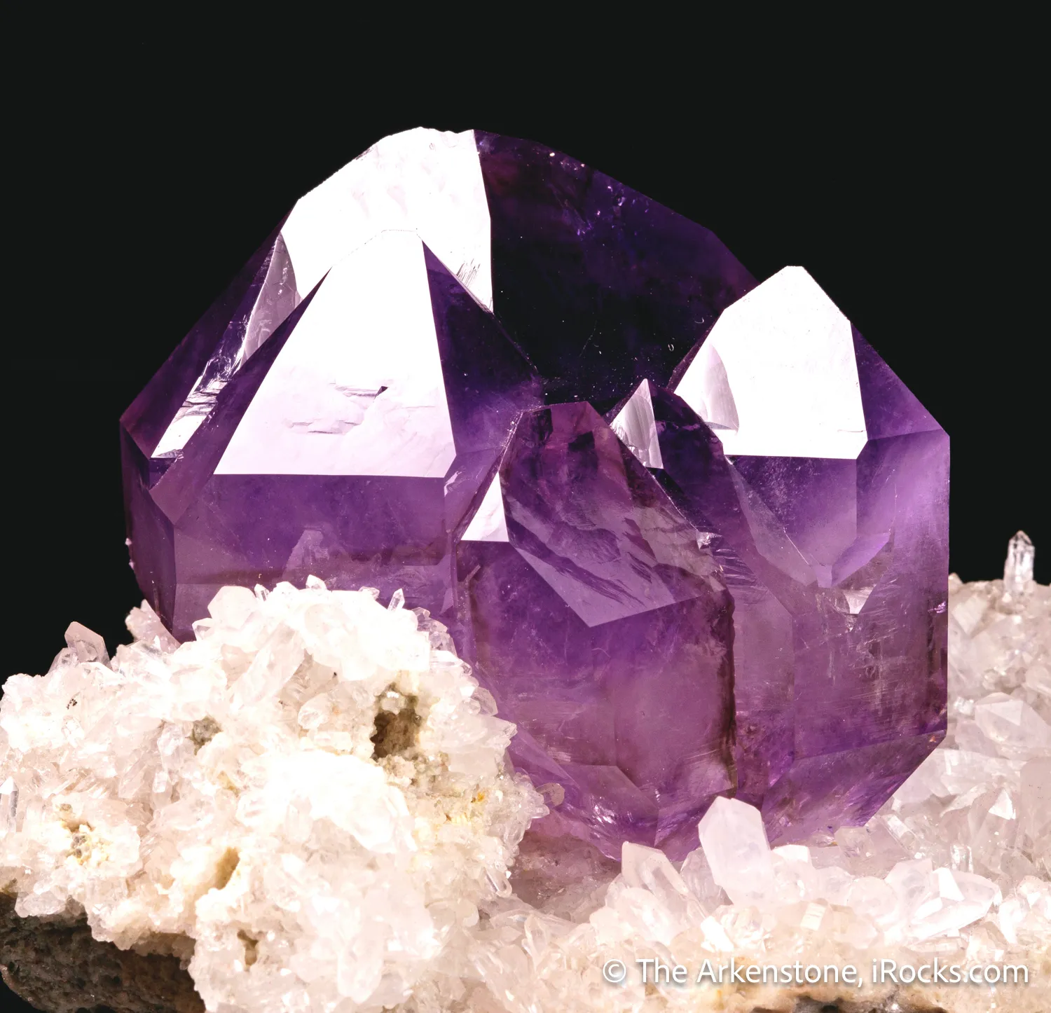 Quartz var. Amethyst on Quartz - image 6