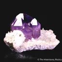 Quartz var. Amethyst on Quartz - image 4