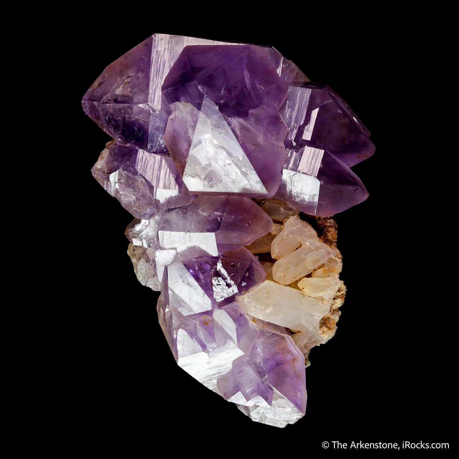 Quartz var. Amethyst on Quartz - image 4