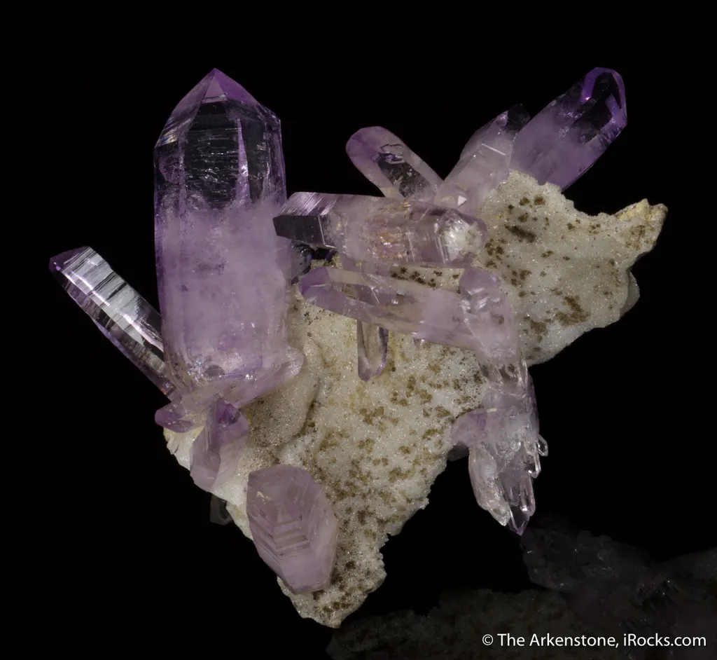 Quartz var. Amethyst on Quartz - image 5