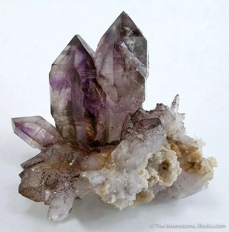 Quartz Var. Amethyst on Quartz image
