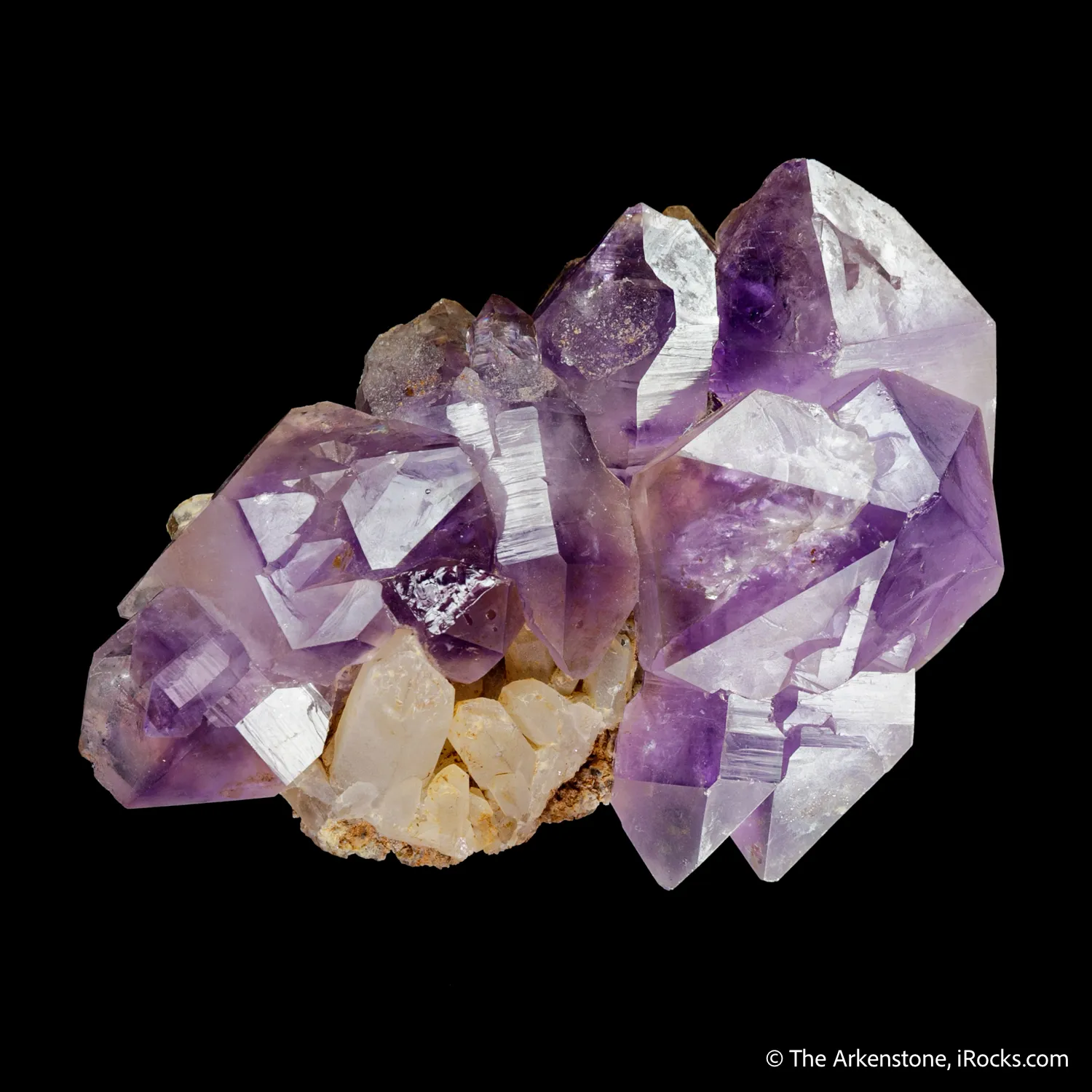 Quartz var. Amethyst on Quartz - image 6