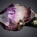 Quartz var. Amethyst on Quartz var. Smoky - image 2