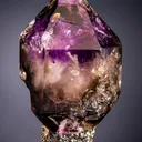 Quartz var. Amethyst on Quartz var. Smoky - image 1