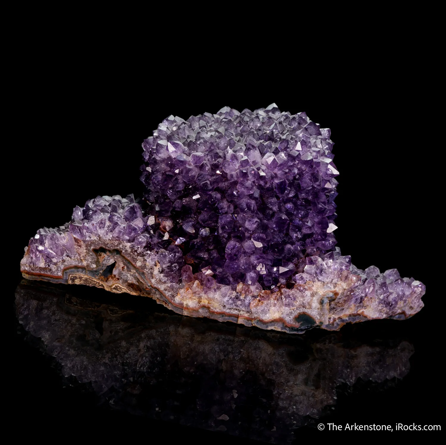 Quartz var. Amethyst ps. Calcite - image 3