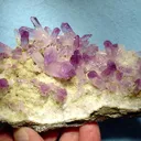 Quartz (Var: Amethyst), Quartz, Epidote - image 1