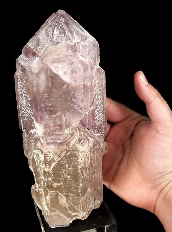 Quartz (Var: Amethyst), Quartz (Var: Smoky Quartz) image