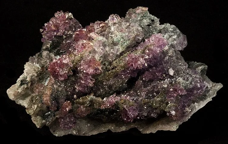 Quartz (Var: Amethyst), Quartz (Var: Smoky Quartz) image