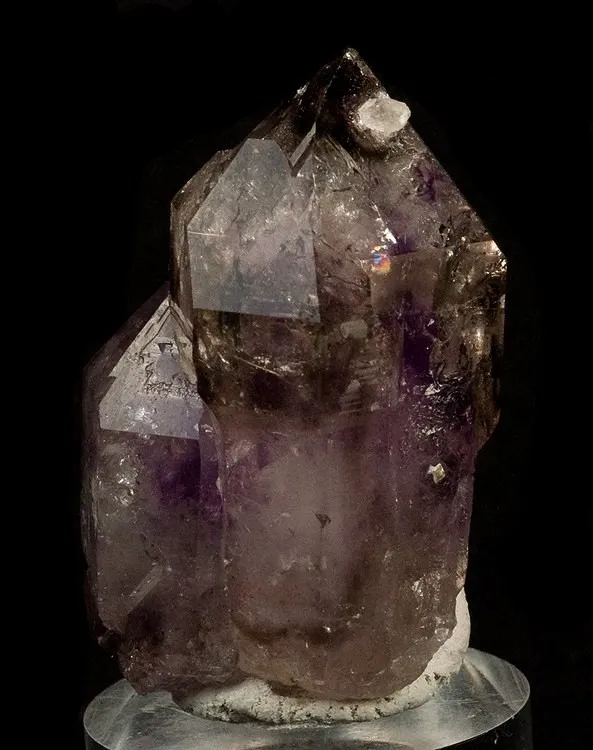 Quartz (Var: Amethyst), Quartz (Var: Smoky Quartz) image