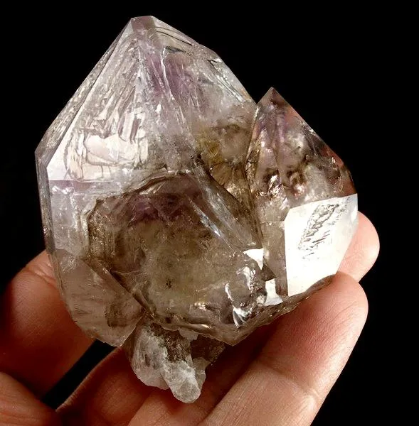 Quartz (Var: Amethyst), Quartz (Var: Smoky Quartz) - image 1