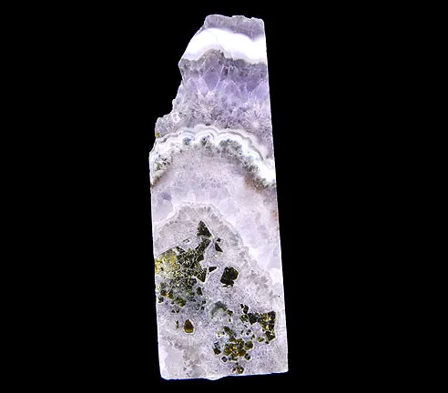Quartz (Var: Amethyst), Sphalerite image
