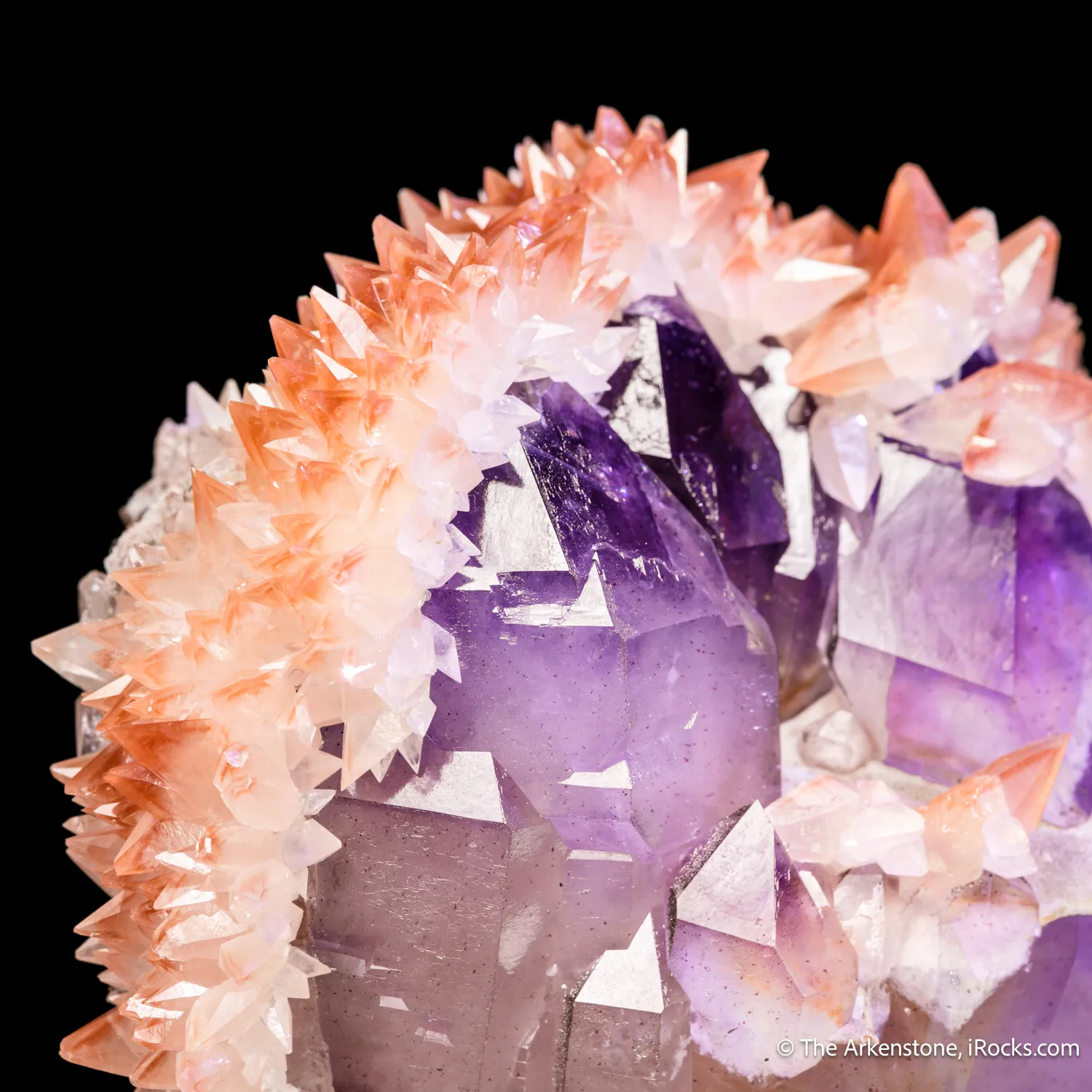 Quartz var. Amethyst with Calcite - image 7