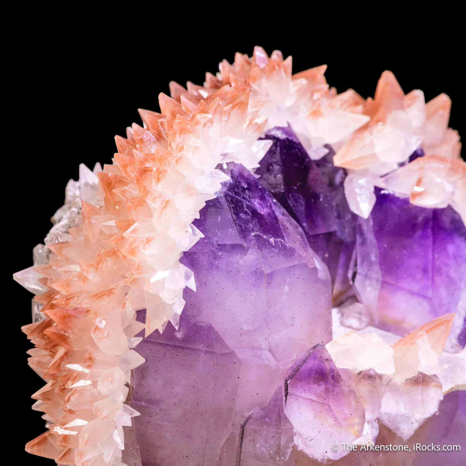 Quartz var. Amethyst with Calcite - image 6