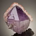 Quartz Var Amethyst With Calcite - image 2