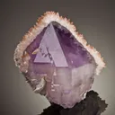 Quartz Var Amethyst With Calcite - image 1