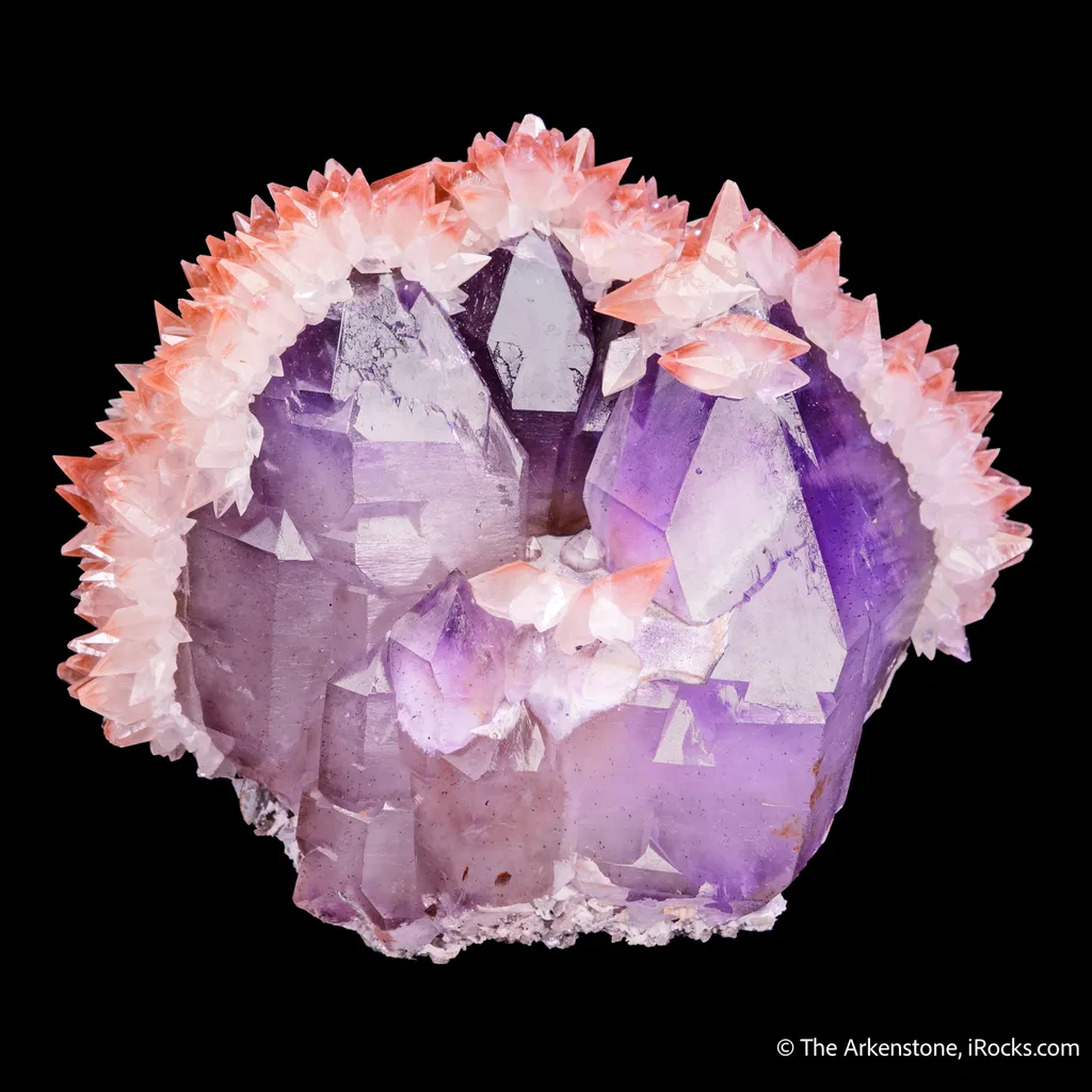 Quartz var. Amethyst with Calcite - image 4