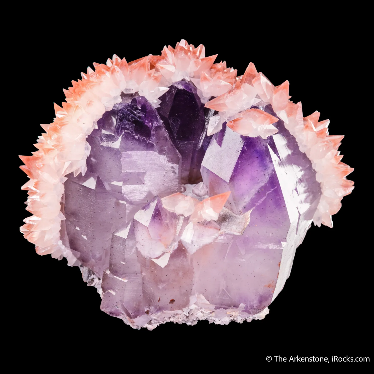 Quartz var. Amethyst with Calcite - image 5