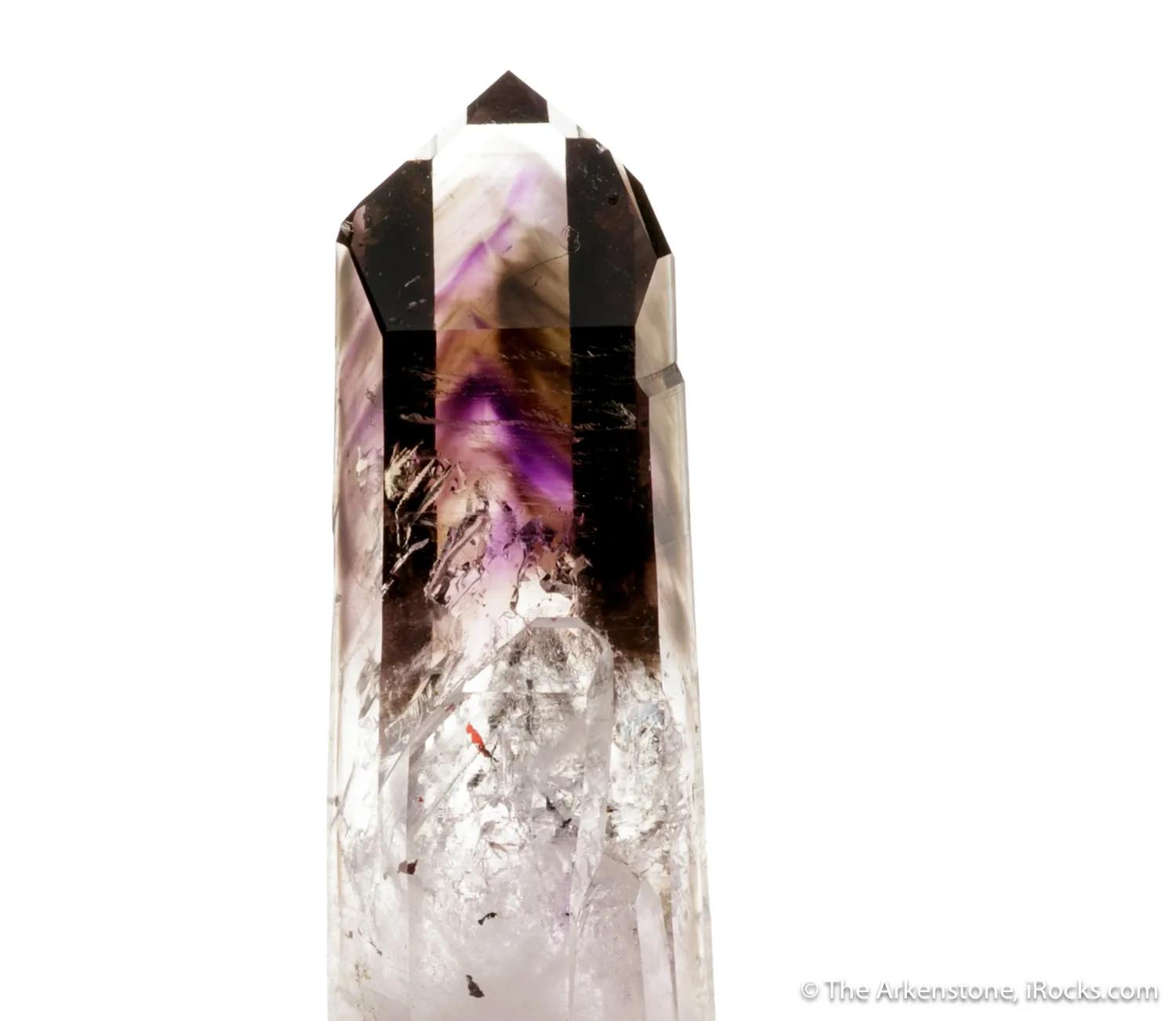 Quartz var. Amethyst with enhydro bubble - image 3