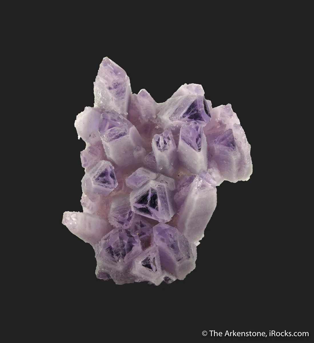 Quartz var. Amethyst with phantoms - image 1